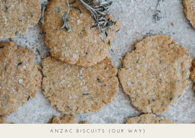 Digital recipe card for ANZAC Biscuits (our way) | Warndu Australian Native Food
