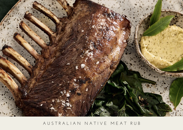 Digital recipe card for Australian Native Meat Rub | Warndu Australian Native Food