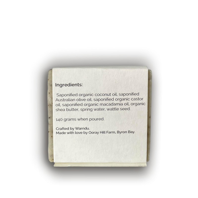 Warndu Australian Native | Exfoliating Soap Bar Label