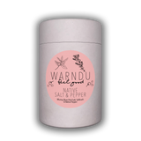 Warndu Australian Native Food | Salt & Pepper (Murray River Pink Salt, Native Pepper and Saltbush) | Carton of 6