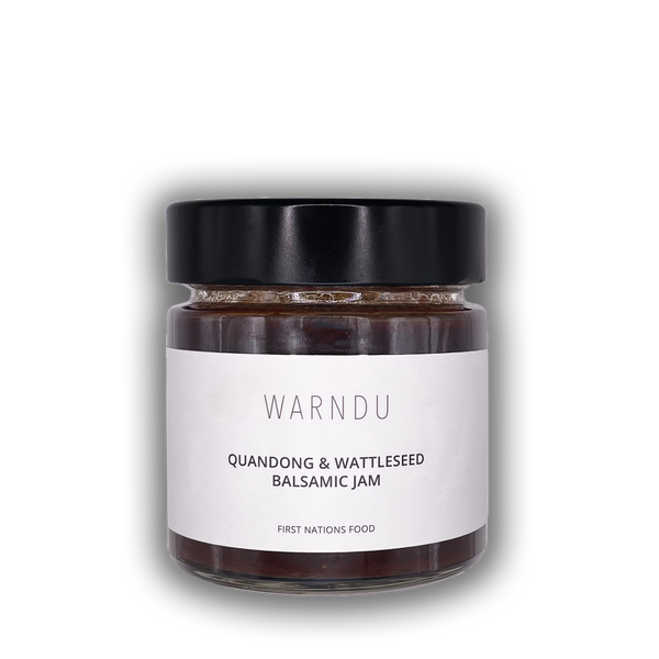 Warndu Australian Native Food | Quandong and Wattleseed Balsamic Jam | Carton of 12