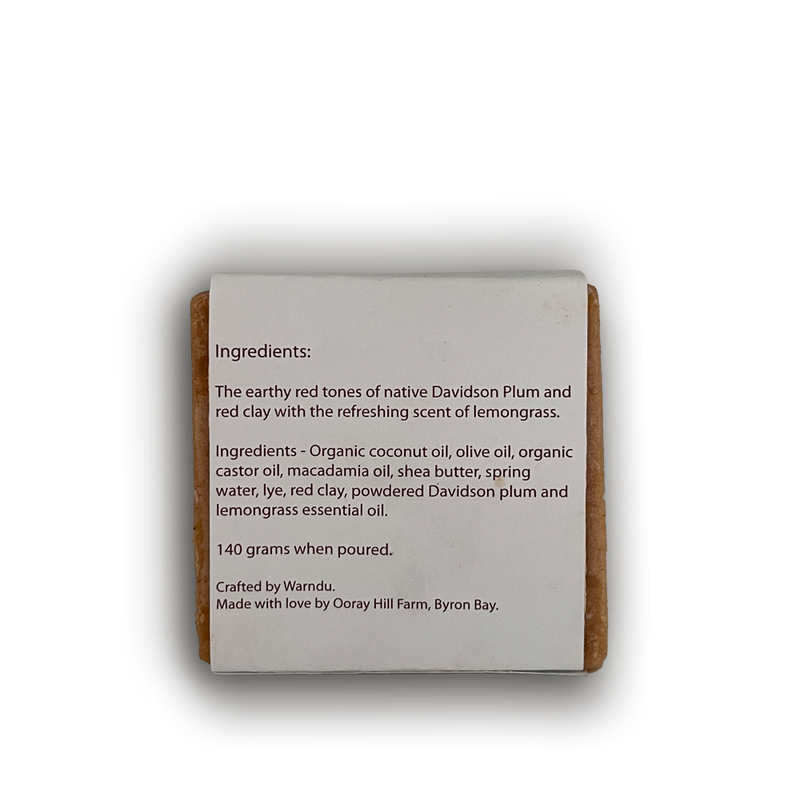 Warndu Australian Native | Warndu Davidson Plum & Red Clay Body Soap Bar