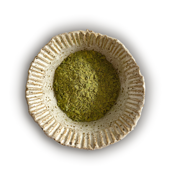 Lemon Myrtle Dried and Ground in spice pot | Warndu Australian Native Food