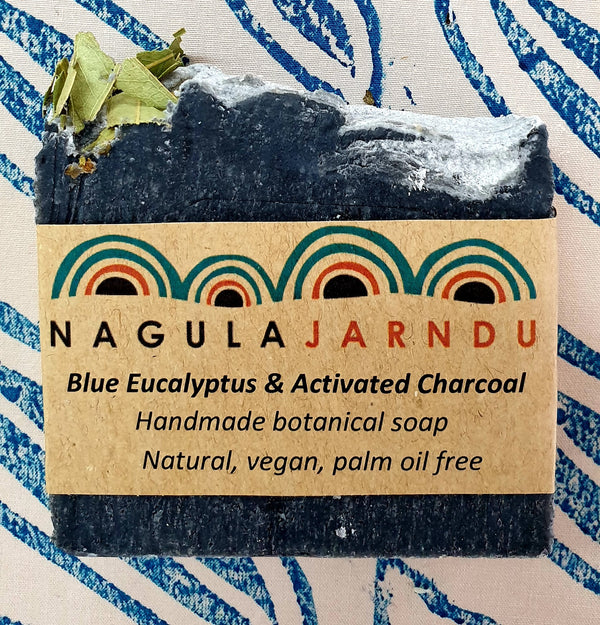 Nagula Jarndu | Blue Eucalyptus and Activated Charcoal |Handmade Natural Botanical Soap Vegan