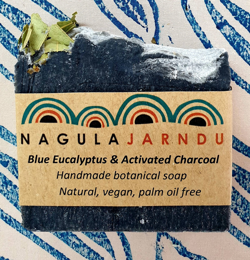 Nagula Jarndu | Blue Eucalyptus and Activated Charcoal |Handmade Natural Botanical Soap Vegan