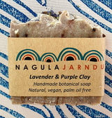 Nagula Jarndu | Lavender and Purple Clay  |Handmade Natural Botanical Soap Vegan