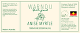 Warndu Australian Native, 100% Pure Anise Myrtle Essential Oil.