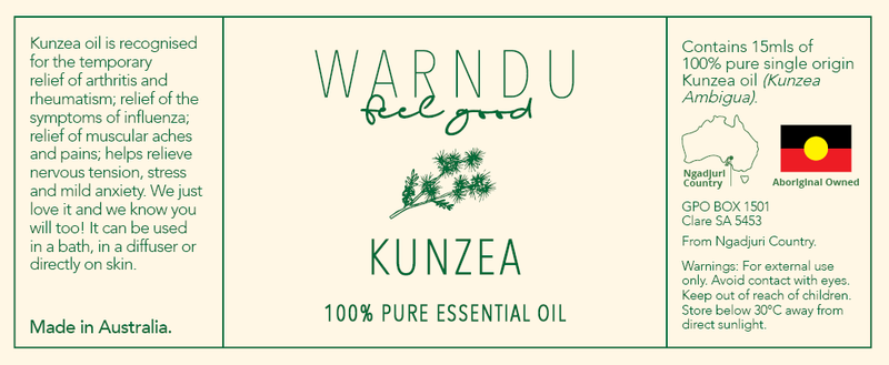 Warndu Australian Native, 100% Pure Kunzea Essential Oil.