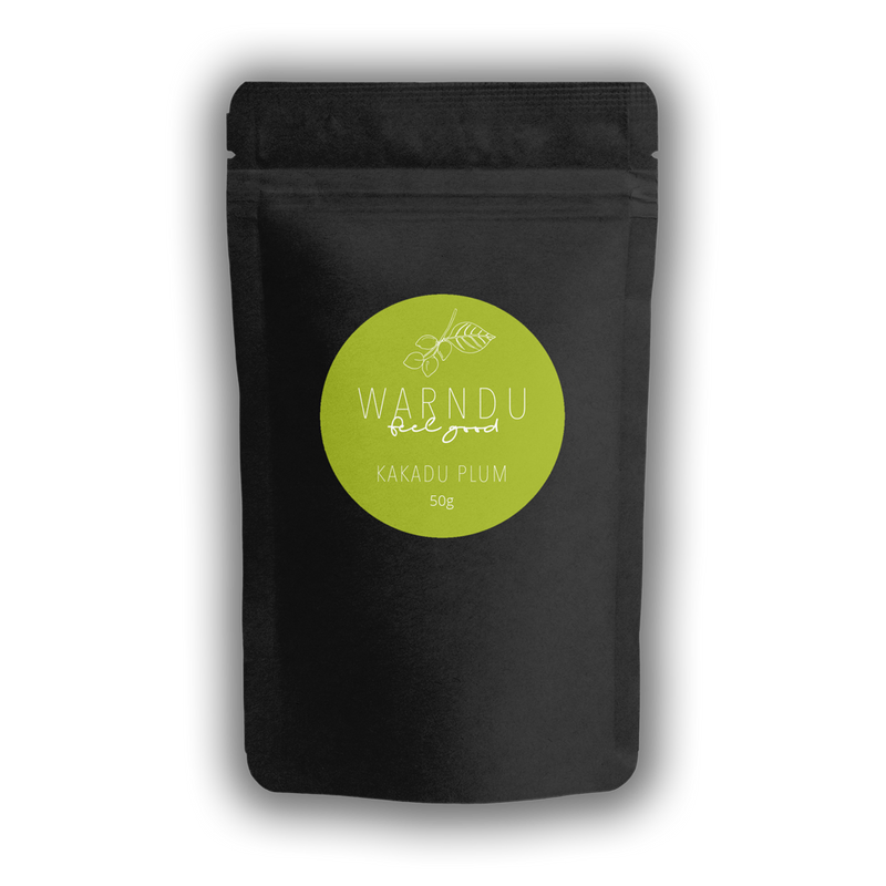 Warndu Australian Native, Kakadu Plum (Gabiny) ~ Premium 100% Freeze dried powder (no seed). 50g.